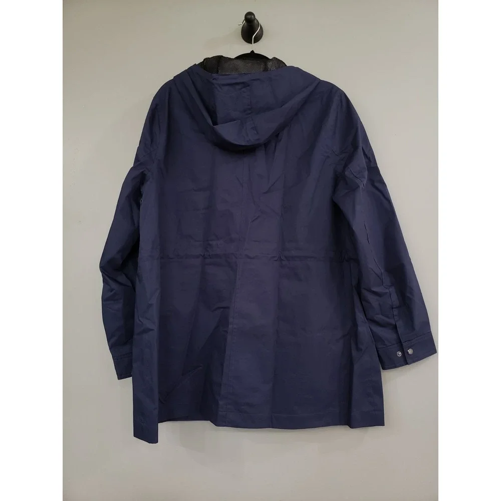 NEW XL NAVY BLUE Hunter Womens Water-Resistant Cotton Smock Jacket Chore Utility